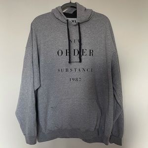 New Order Grey Fleece Hoodie